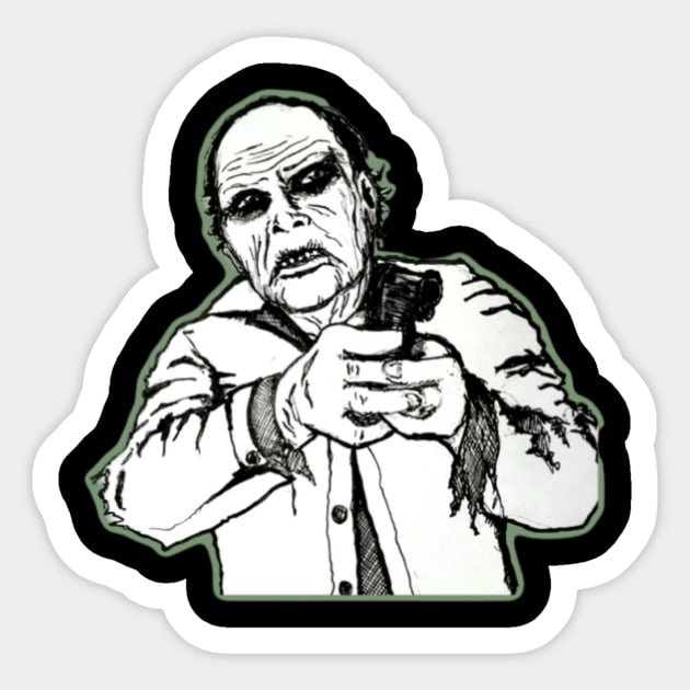 Bub the Zombie Sticker by ZedShed